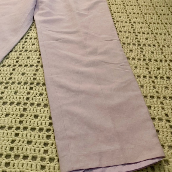 Talbots NWT Silk Linen Lilac Dress Pants - Picture 3 of 9